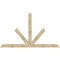 Ekena Millwork Saratoga Rough Sawn Timber Gable Bracket, Douglas Fir, 108"W x 63"H x 2"D x 6"F, 14/12 Pitch GBW108X63X0206SAR00RDF - alternate 1